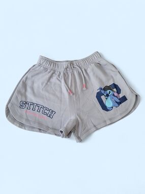 NEW Zara x Disney Girls 12-13Y Blue Stitch Shorts Athleisure Comfy Graduation